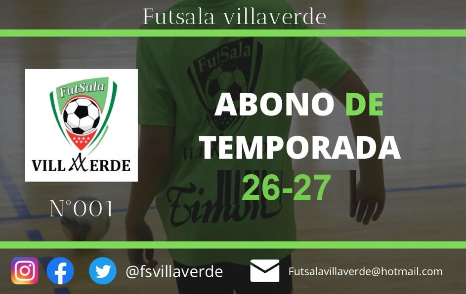 Abono de temporada FutSala Villaverde
